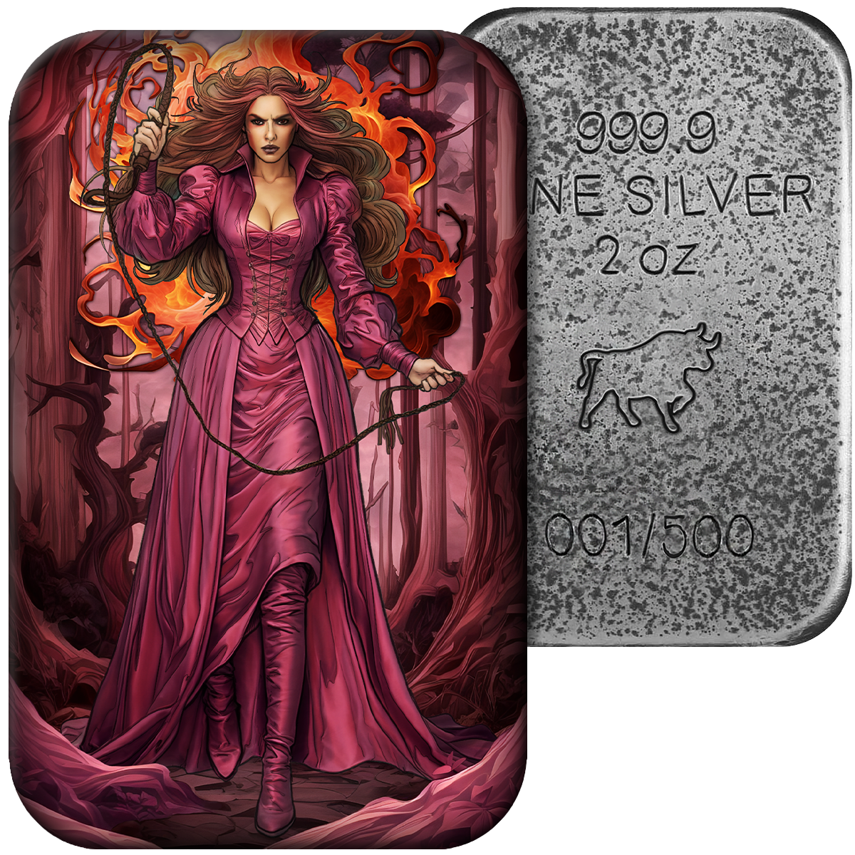 Asturmint - The Seven Deadly Sins - Anger #3. 2 oz Silberbarren