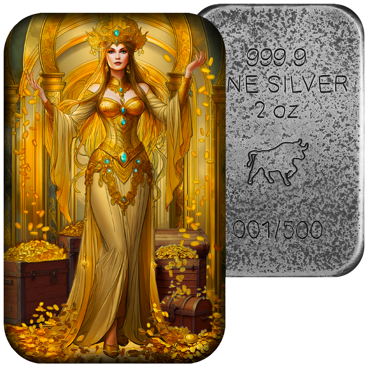 Asturmint - The Seven Deadly Sins - Avarice #2. 2 oz Silberbarren