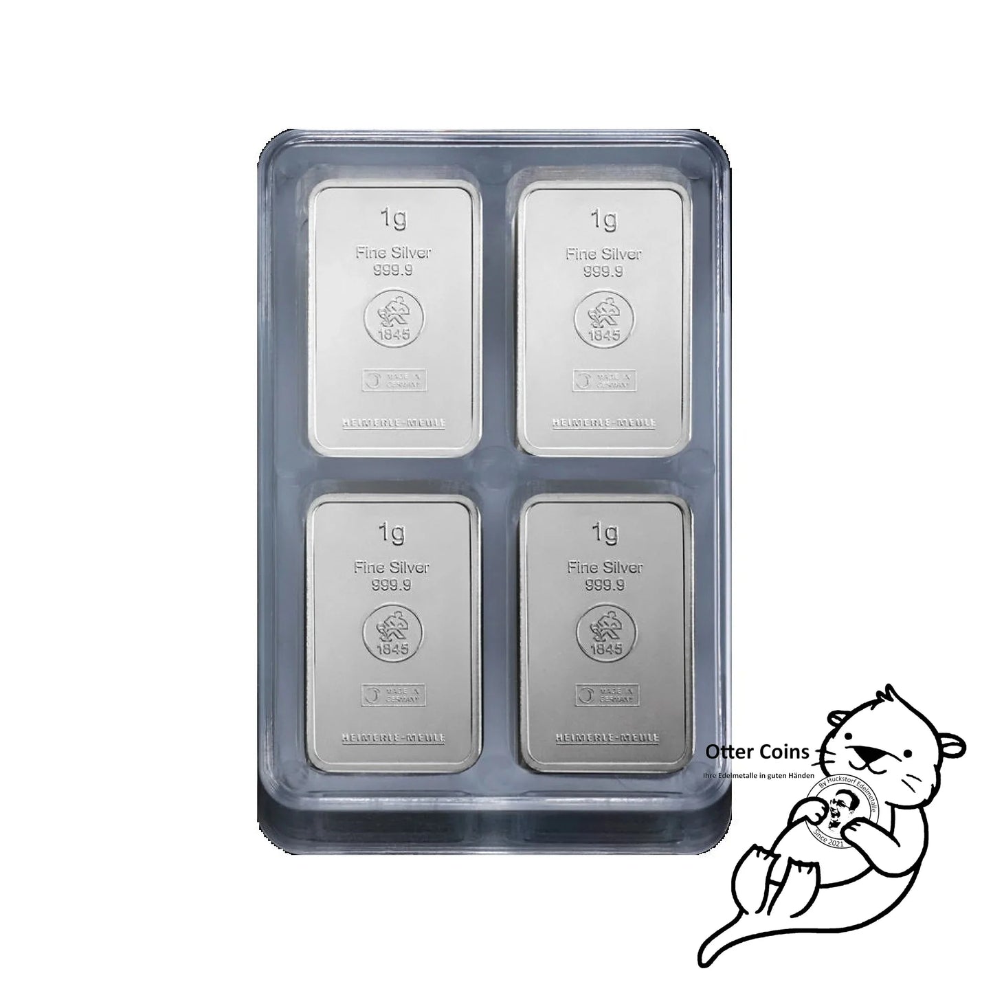 Unitybox Heimerle und Meule - 100x1 g Ag999.9 Silberbarren**