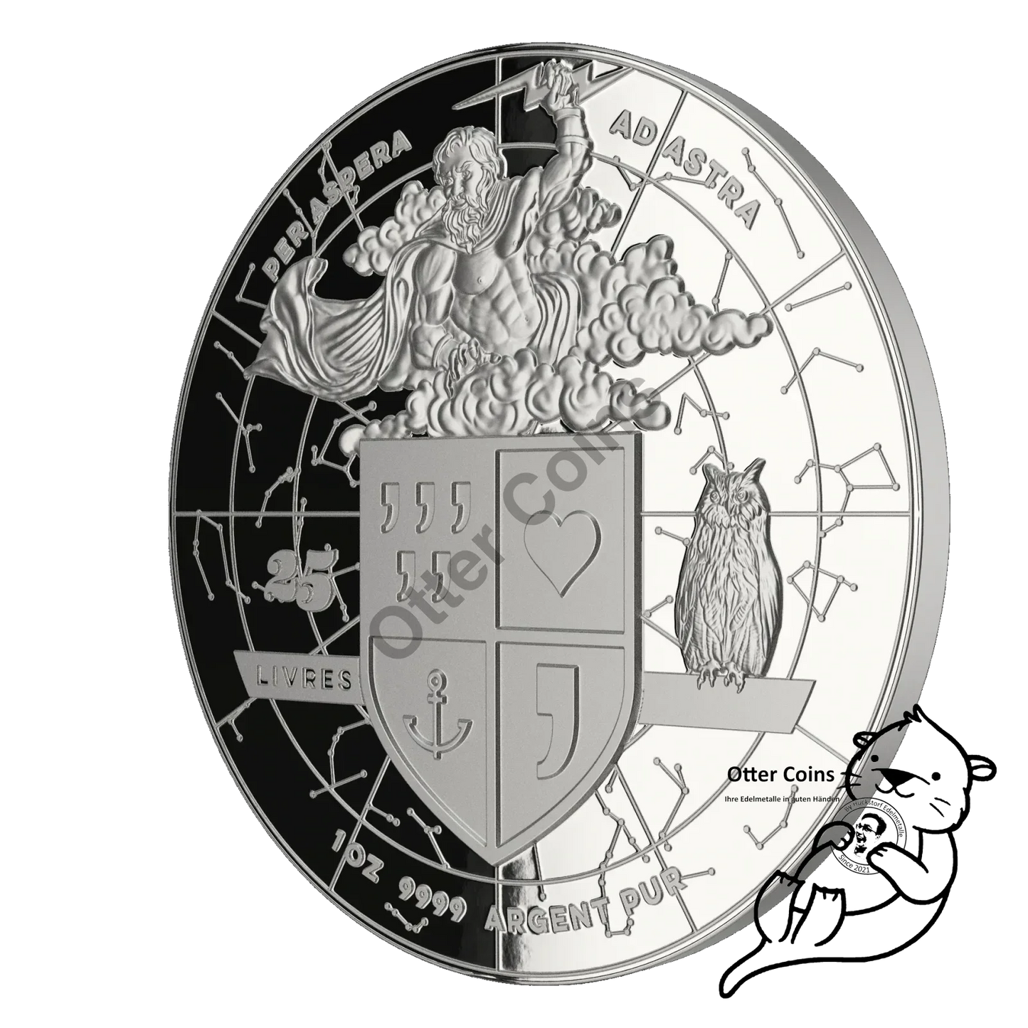 MYTHOS 2021 DIE VERFÜHRUNG EUROPAS 1 OZ Silbermünze High