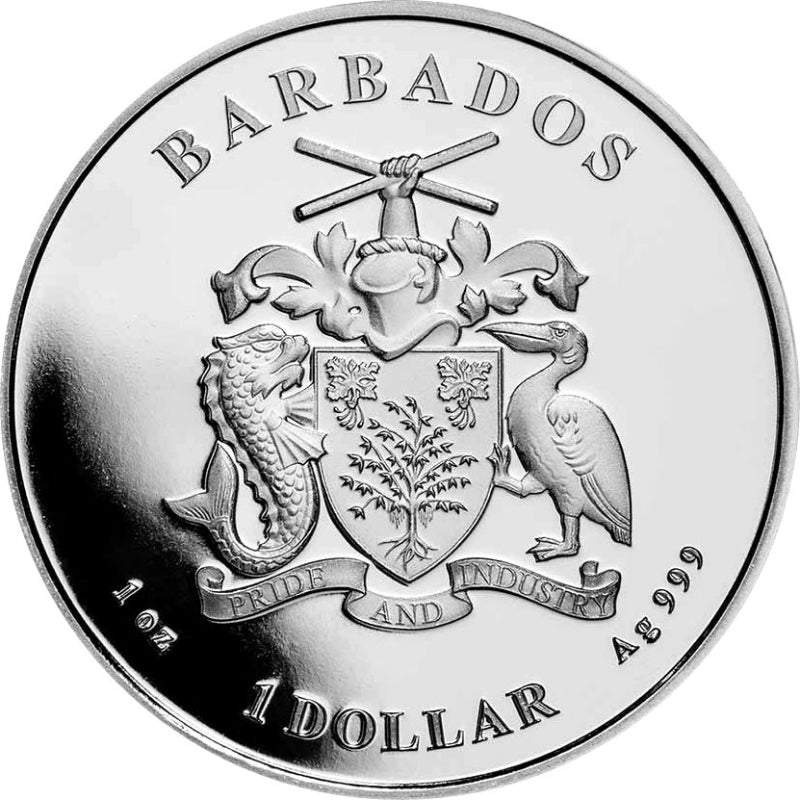 Barbados Octopus 1oz 2023 Silbermünze*