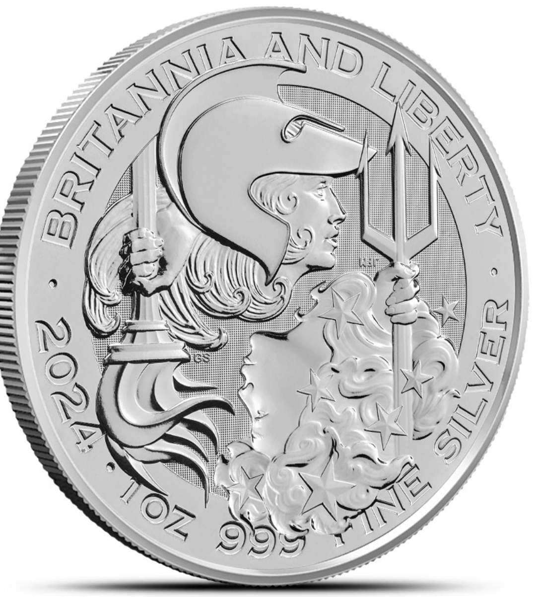 Britannia and Liberty 2024 UK Version King Charles III 1 oz