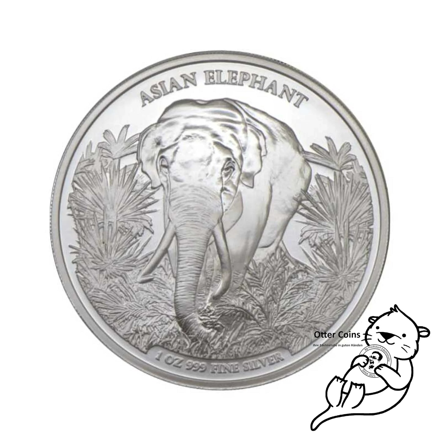 Cambodia Asia Elefant 2023 1oz Silbermünze* - Silber