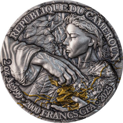 Cameroon Archangel Remiel 2025 HR Antik Gilded 2oz