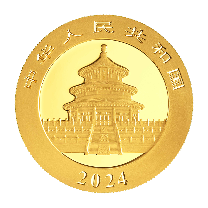 China Panda 3 Gramm Goldmünze 2024**
