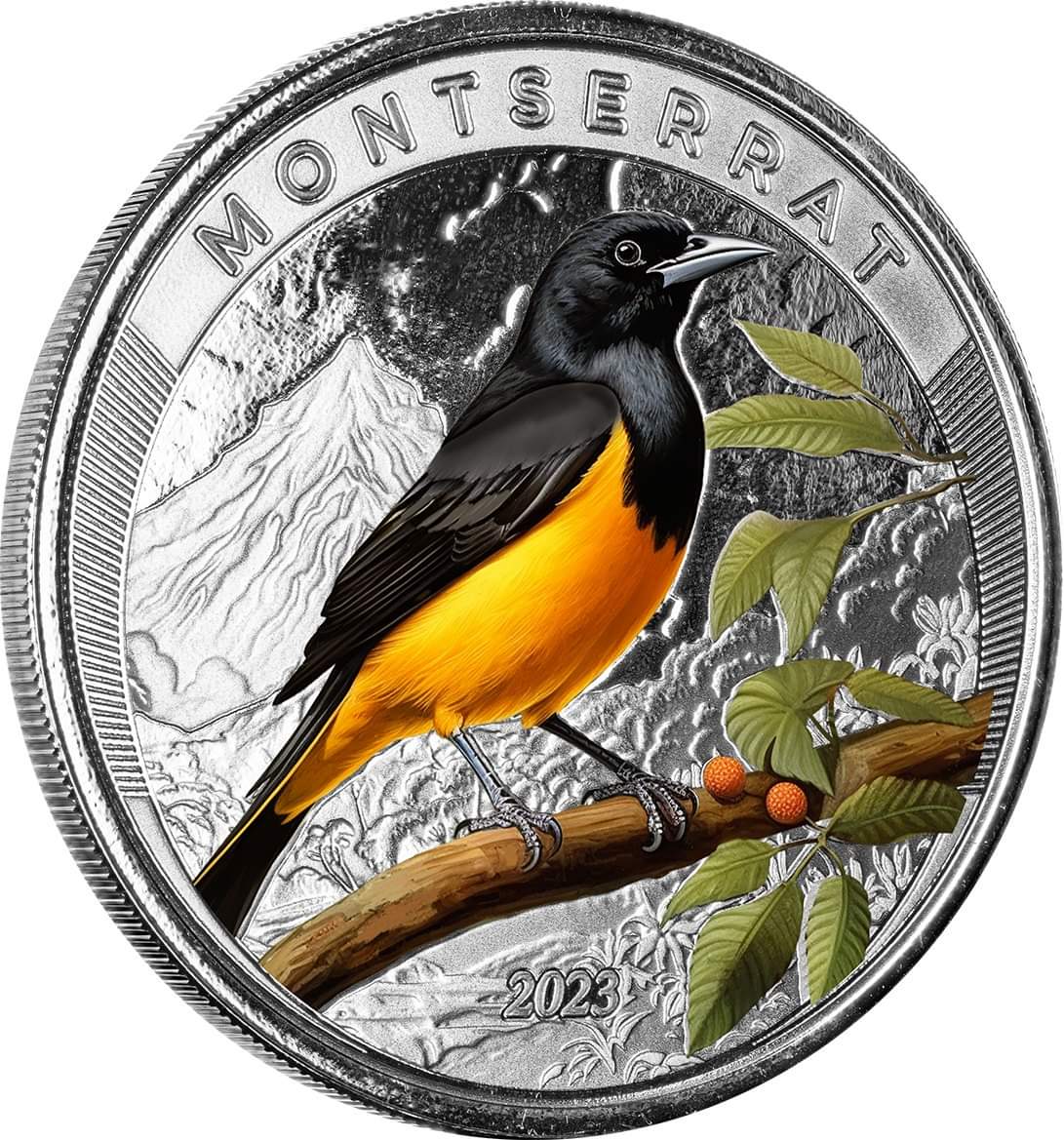 Eastern Caribbean 2023 Montserrat Color EC8 1 Oz