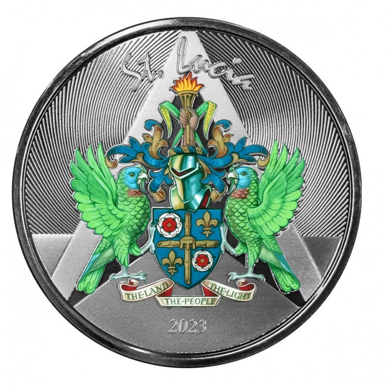 EC8 Coat of Arms Color 1 Oz Silbermünze 2023*