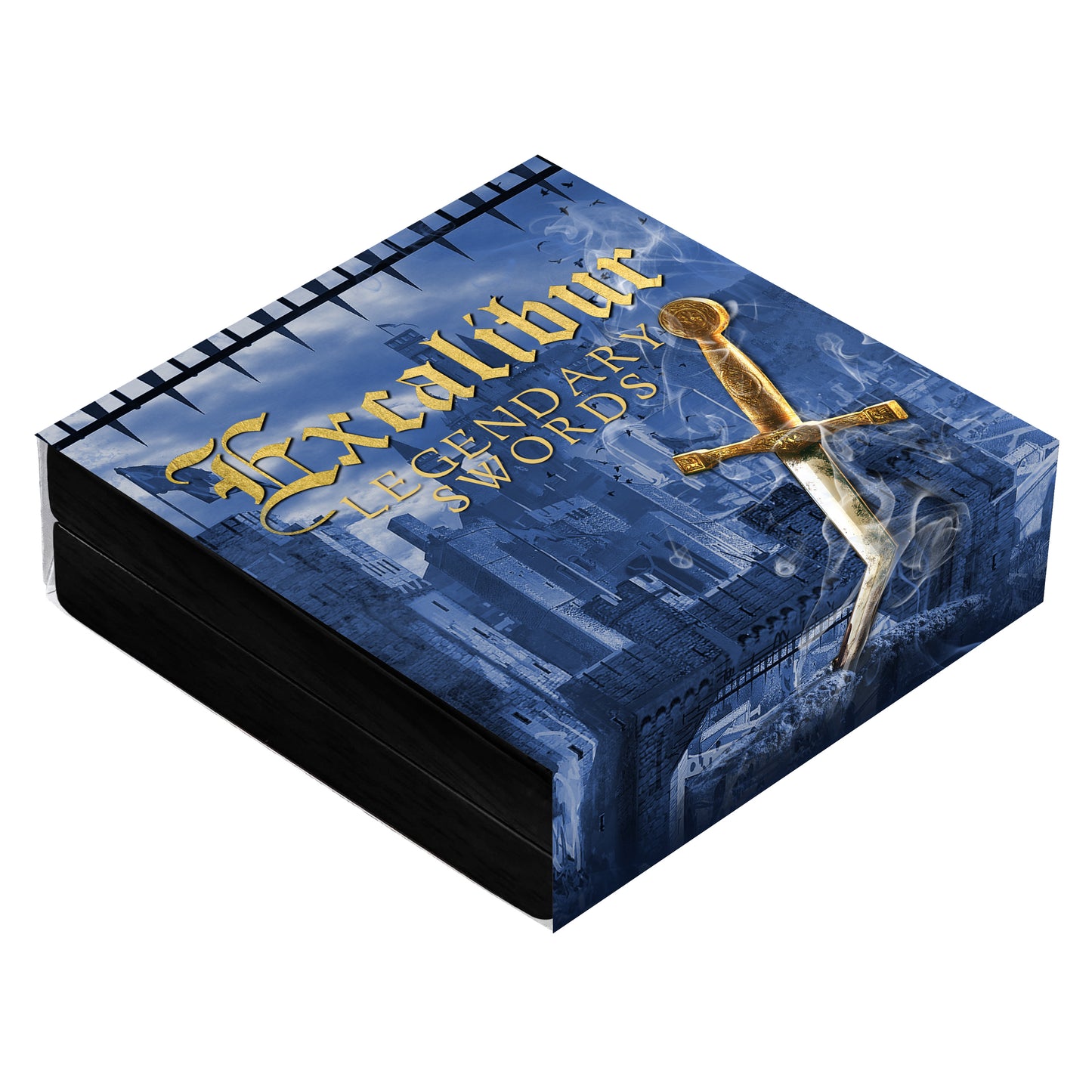 Niue Legendary Swords - Excalibur 2024 - Antik Finish - Gold Plated - 2 oz Silber***