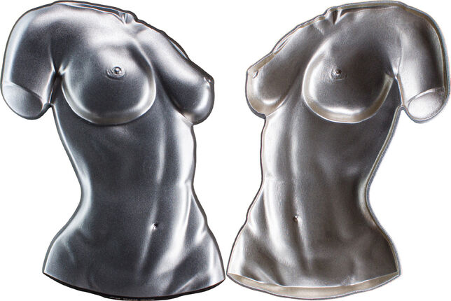 Female Torso Silver Stacker 2 Oz