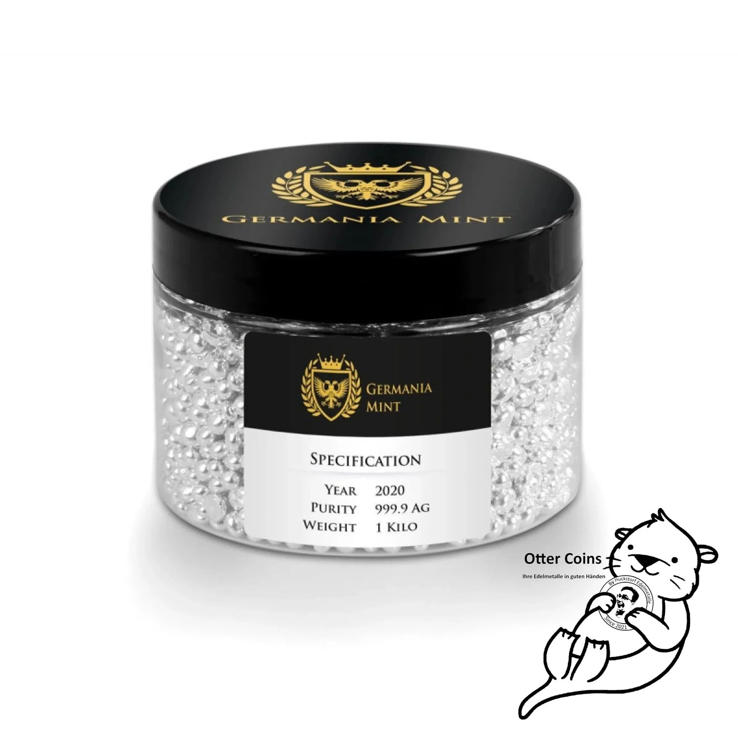 Silber Granulat in 50 Gramm Tütchen 80ct/gr