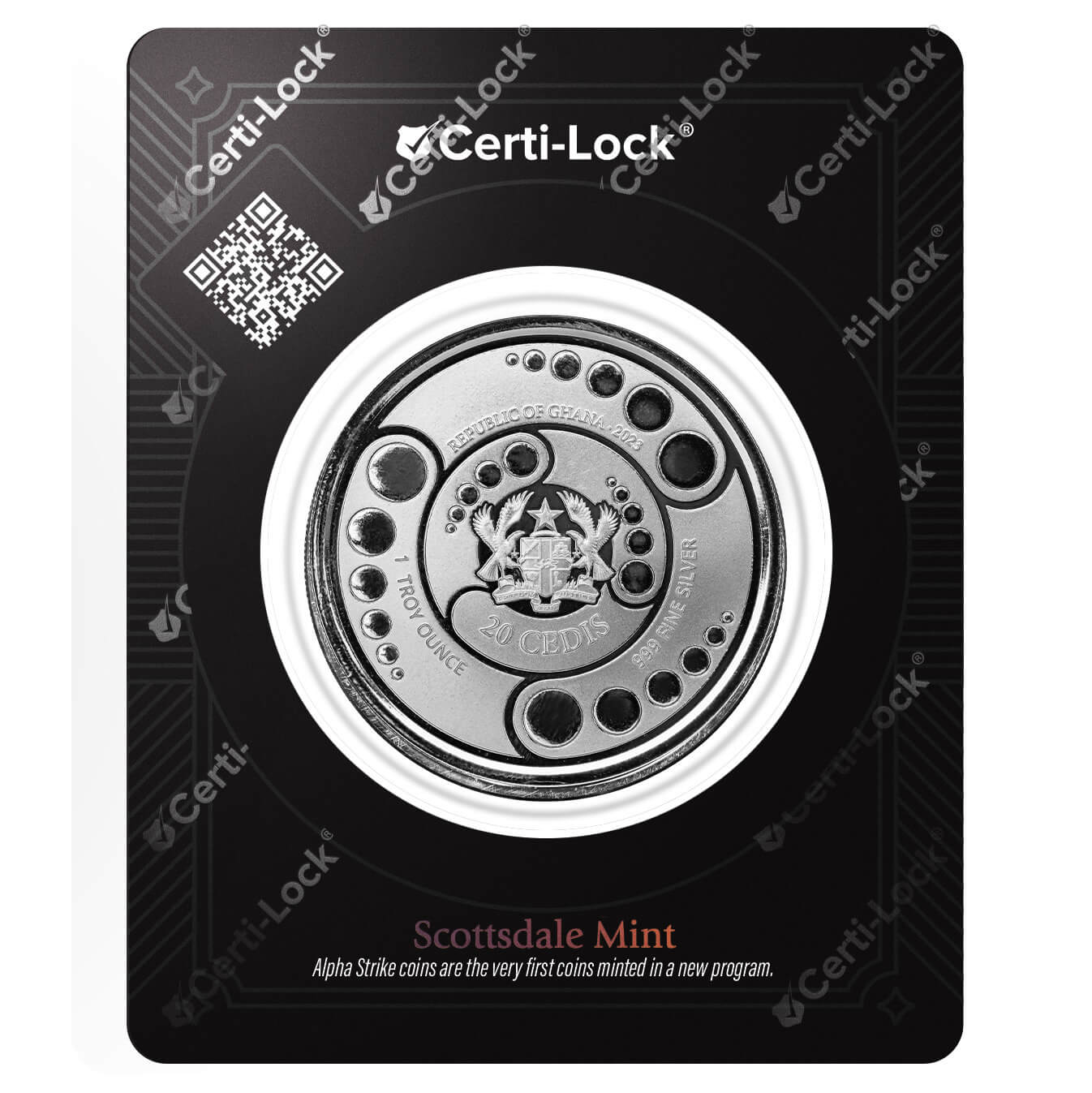Ghana Alien Proof-Like Alpha Strike 1 oz Silbermünze 2023