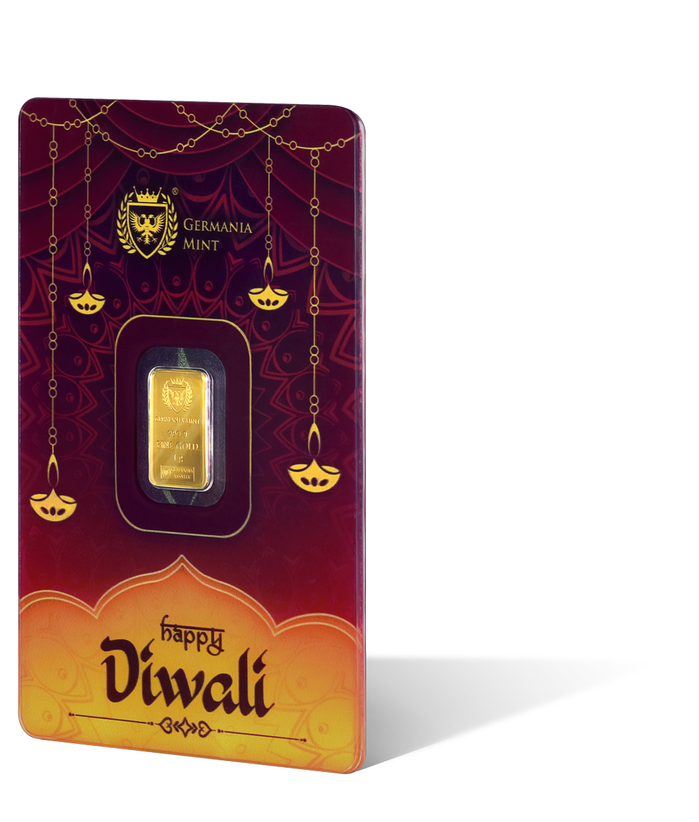 Germania Mint - Diwali - 1 Gramm Goldbarren**