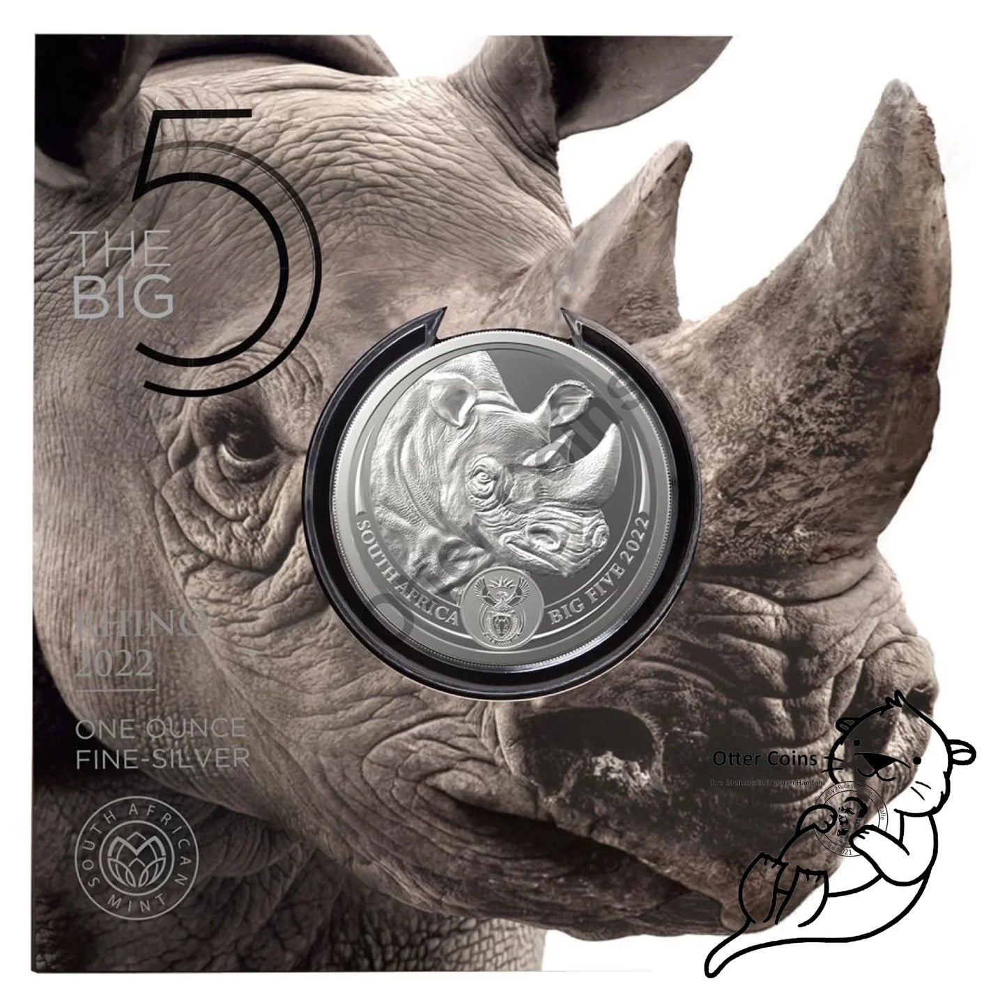 Big Five II Nashorn 1 Oz Silbermünze 2022* Angebot