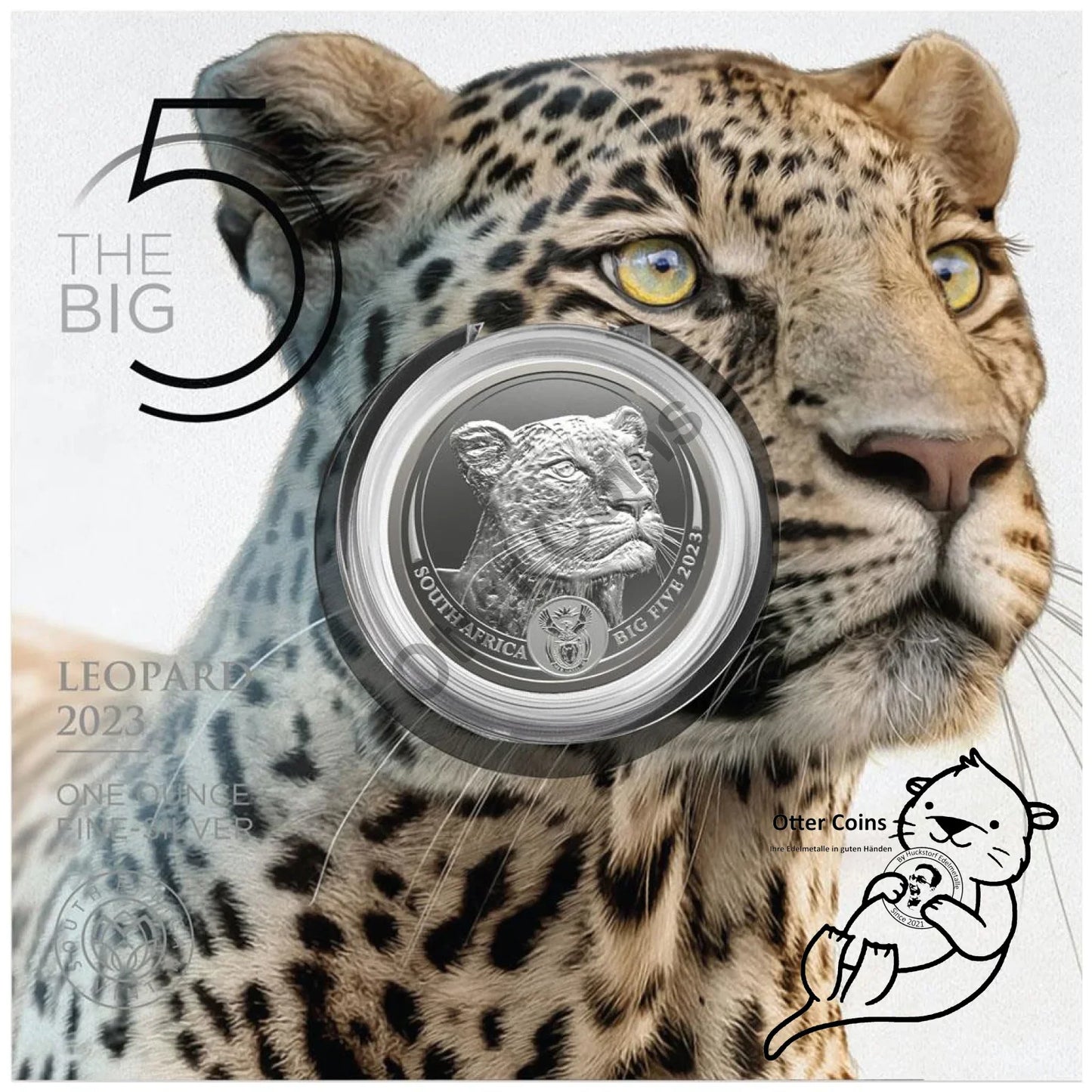 Big Five II Leopard 1 Oz Silbermünze 2023
