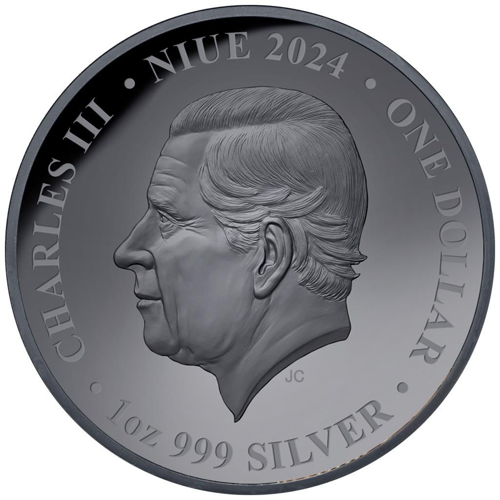 Jahr des Drachen 1oz Silber Lunar-Serie Black-Proof*