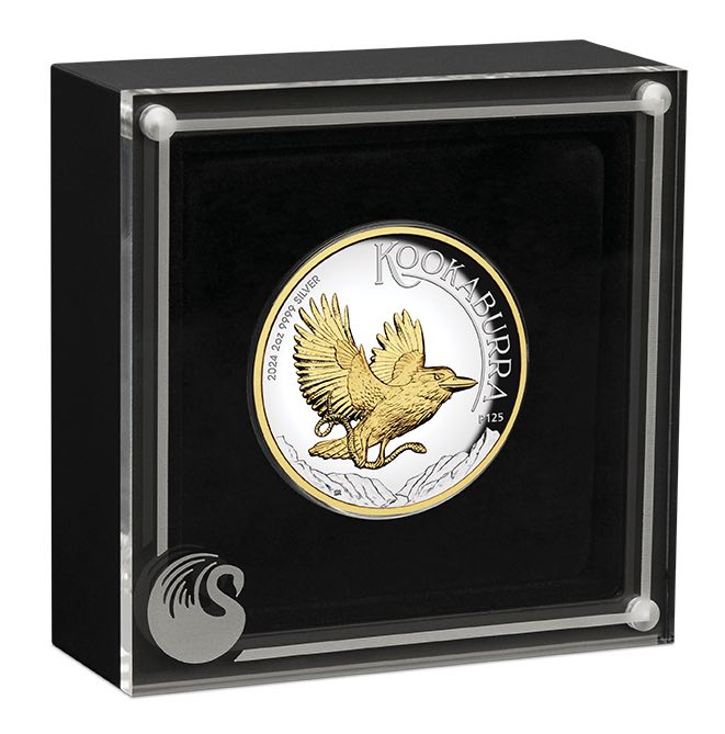 Kookaburra 2024 Gilded 2 Oz Silbermünze*