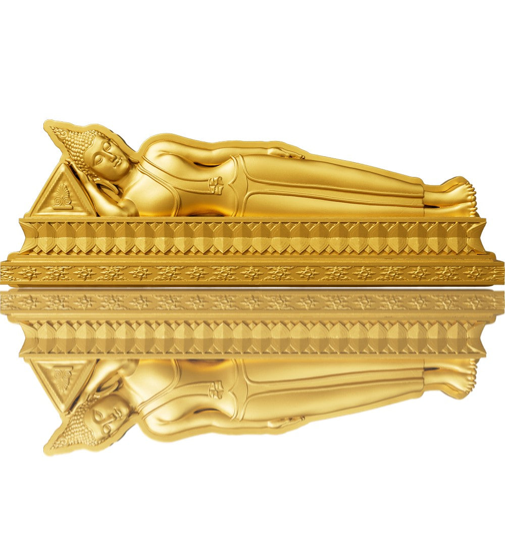 7 Days Buddha - Tuesday - 1 oz Silbermünze - Gilded Shaped High Relief***