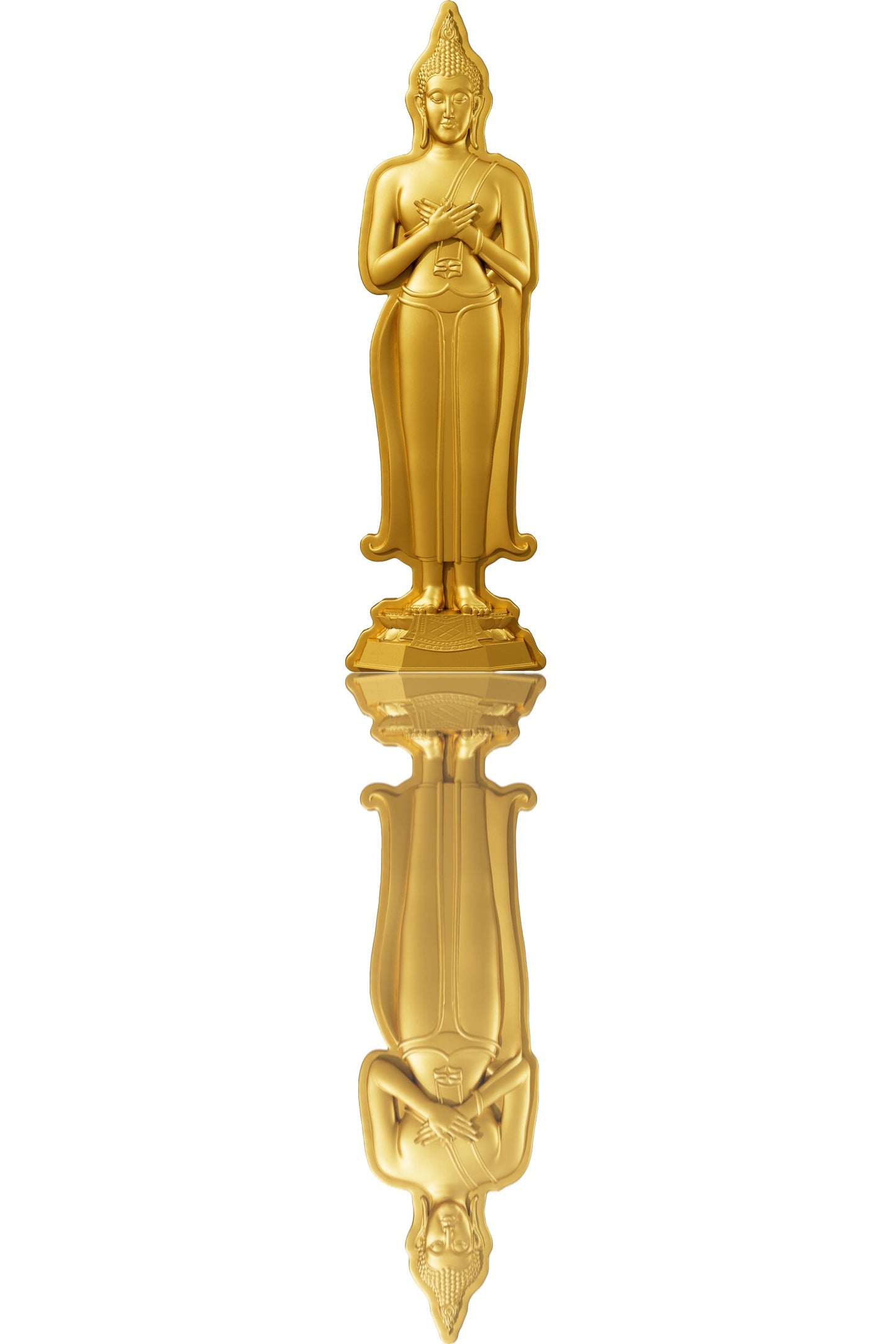7 Days Buddha - Friday - 1 oz Silbermünze - Gilded Shaped High Relief***