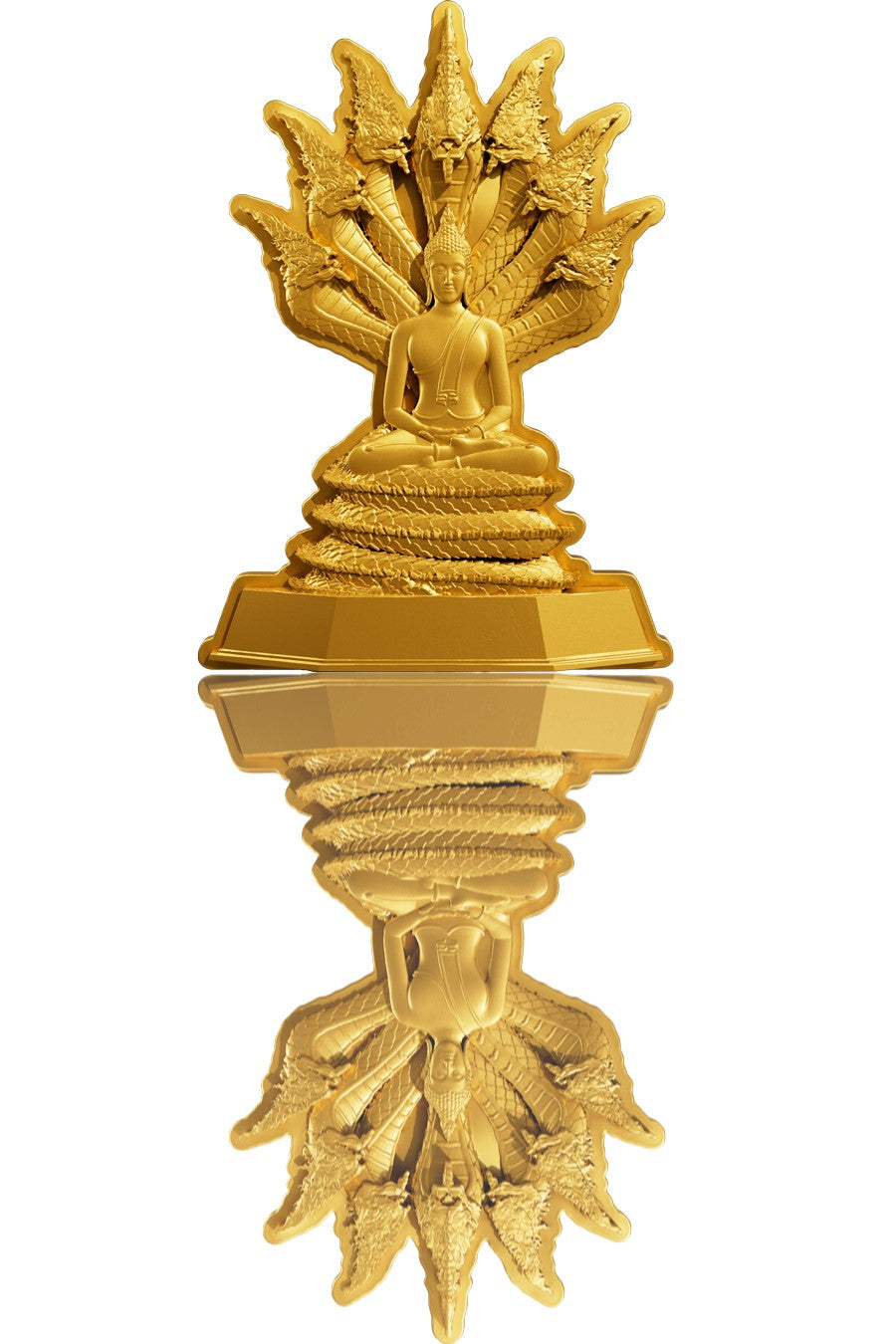 7 Days Buddha - Saturday - 1 oz Silbermünze - Gilded Shaped High Relief***