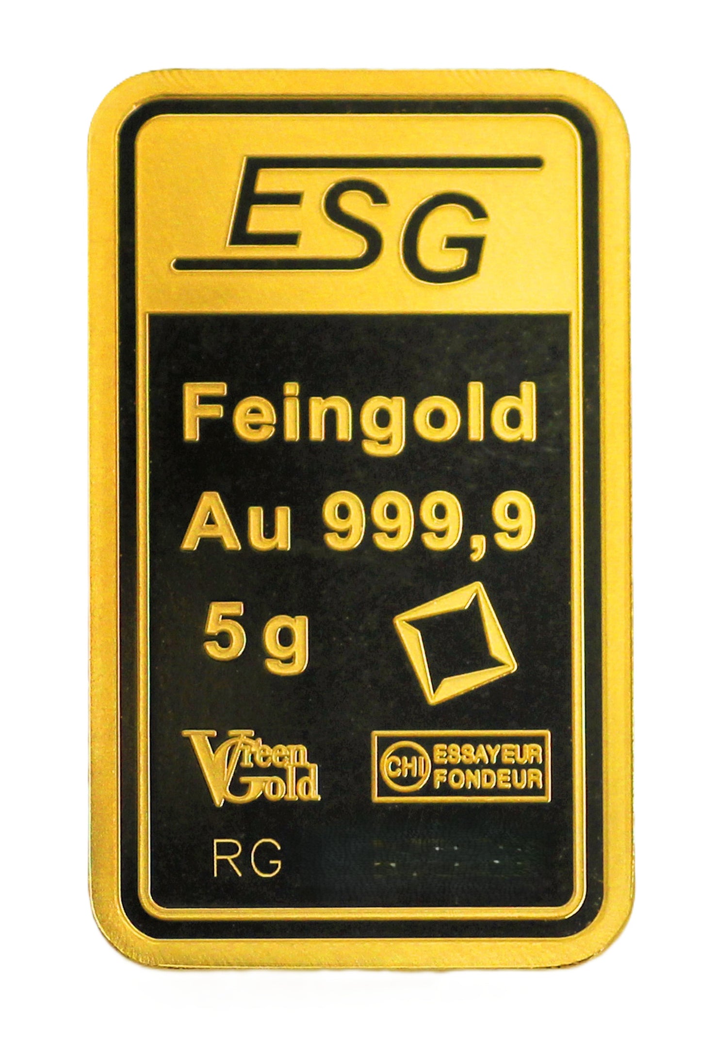 Goldbarren 5 Gramm Valcambi Auropelli 999 im Blister mit Zertifkat Responsible-Gold**