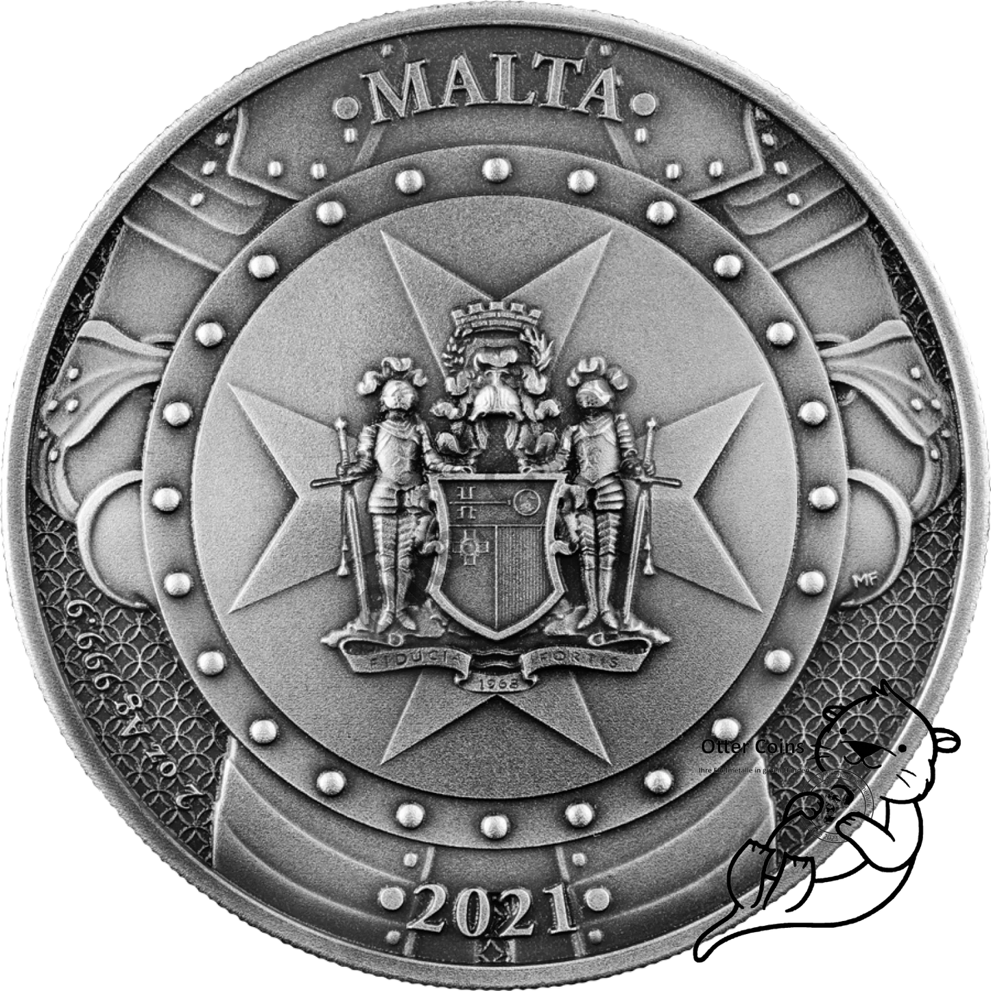 Knights of the Past Malteser Ritter 2 oz 2021 Silber HR