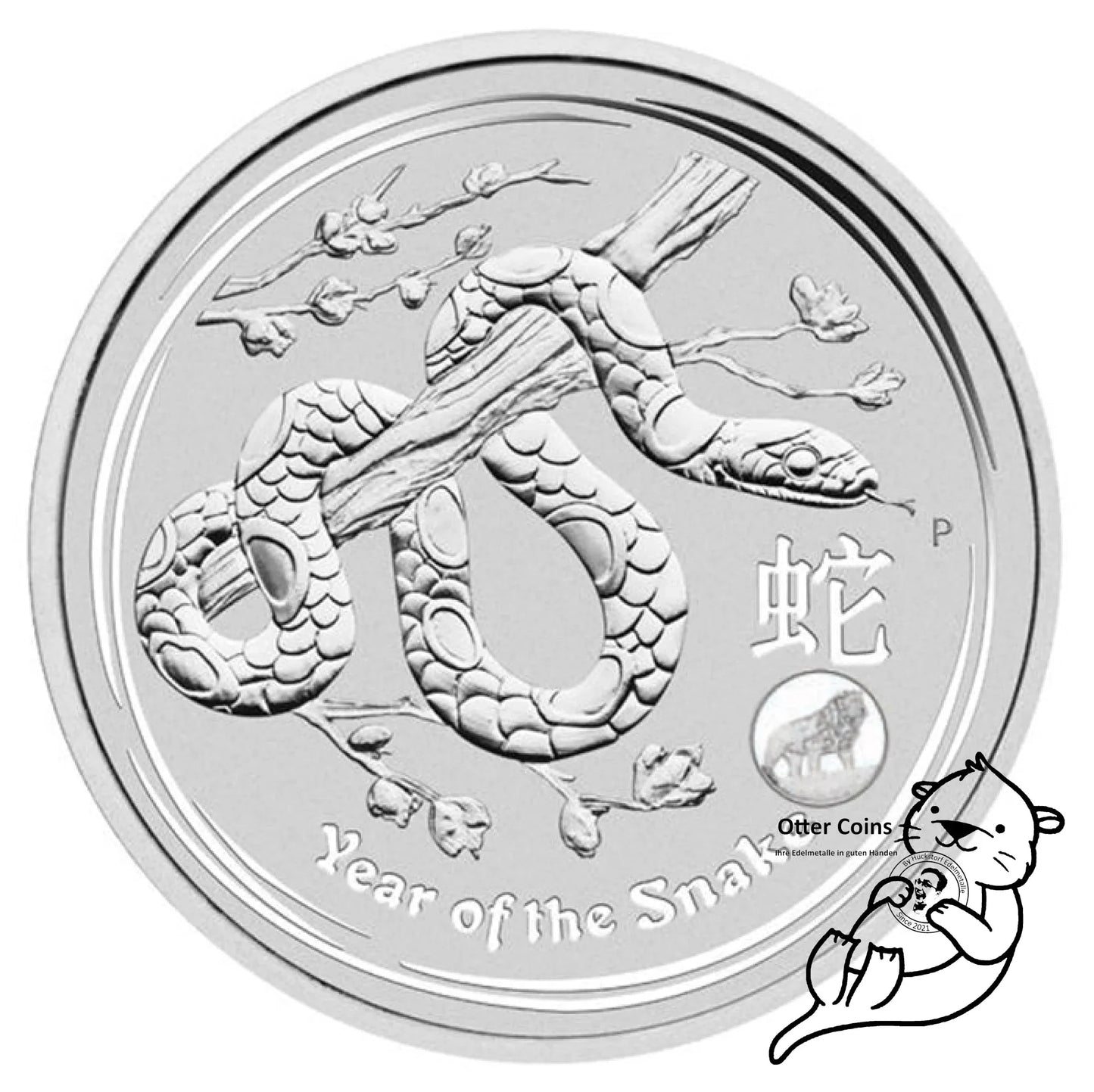 Lunar Schlange 2013 1oz Silbermünze Privy Löwe*