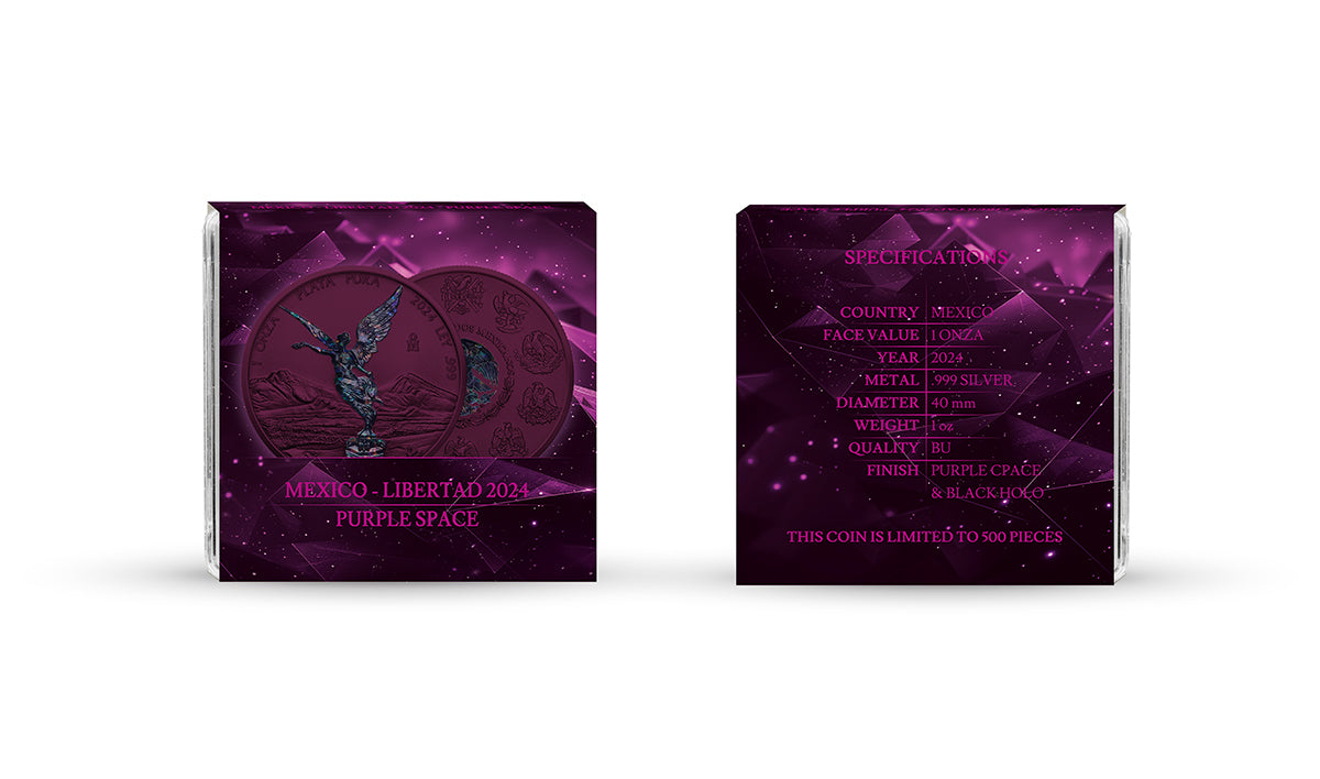 Mexico Libertad 2024 - Purple Space - 1 oz Silbermünze***