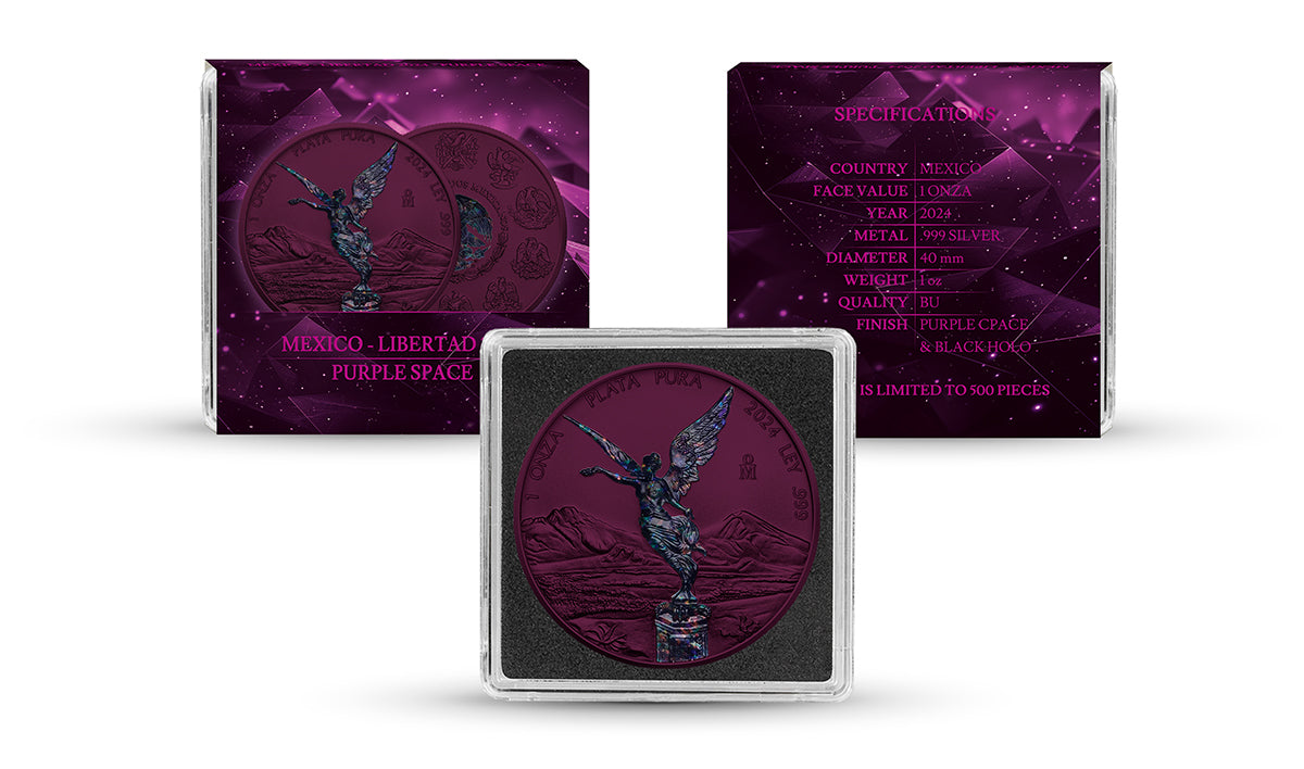 Mexico Libertad 2024 - Purple Space - 1 oz Silbermünze***
