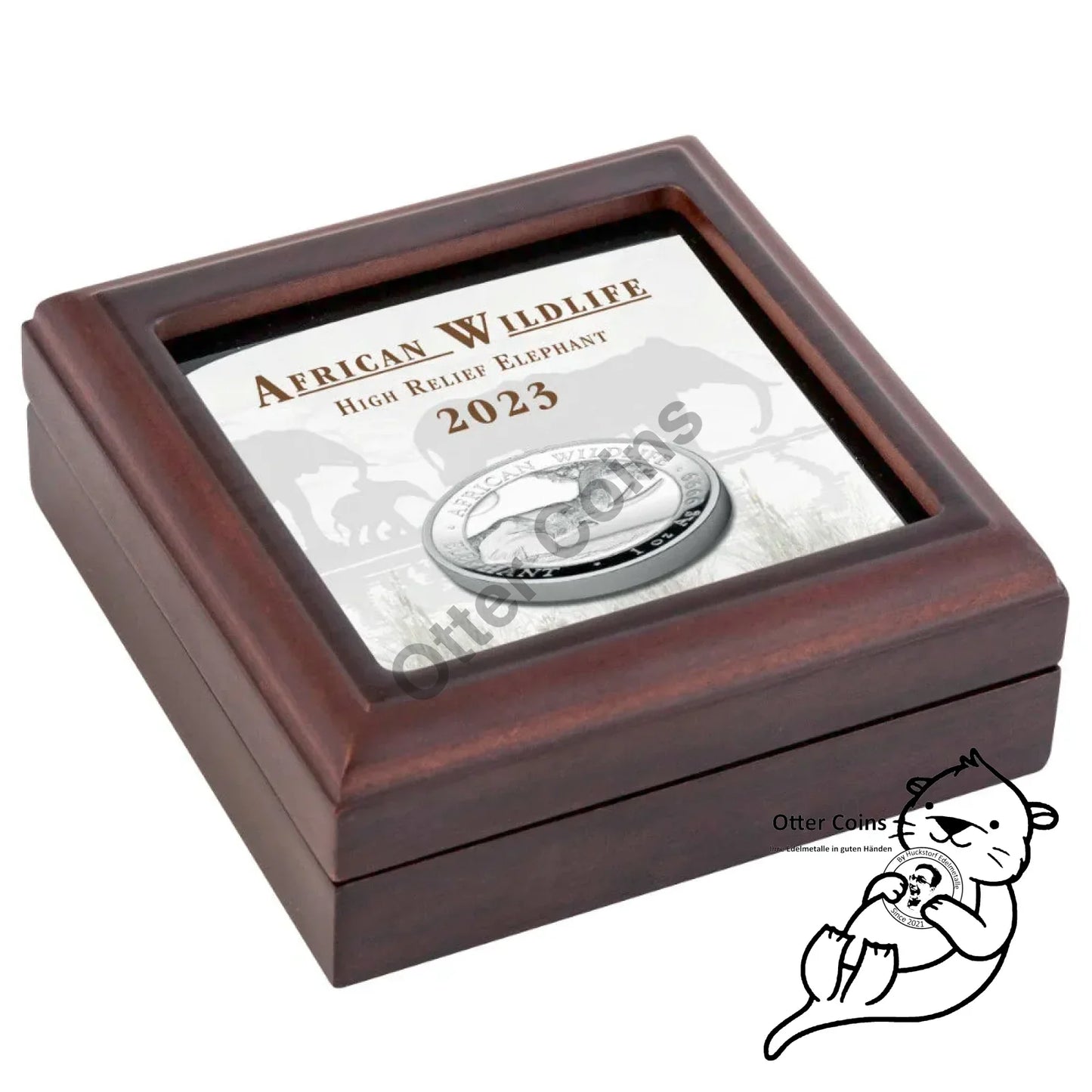 Somalia Elefant 1 Oz Silbermünze Ultra High Relief 2023