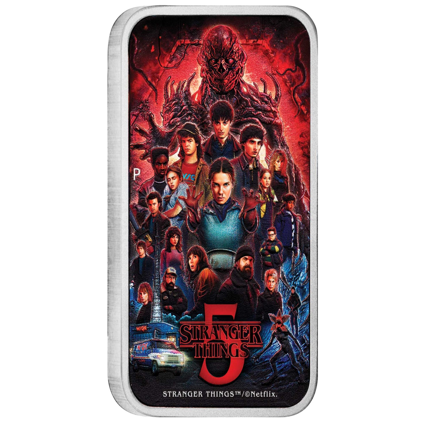 Tuvalu Stranger Things Season 5 - 2026 Farbe - 1 oz Silberbarren im Etui