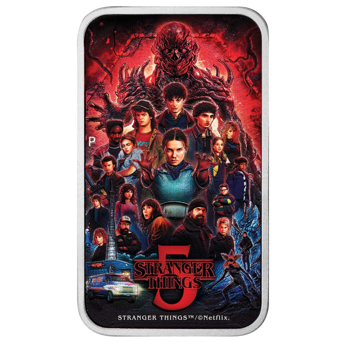 Tuvalu Stranger Things Season 5 - 2026 Farbe - 1 oz Silberbarren im Etui