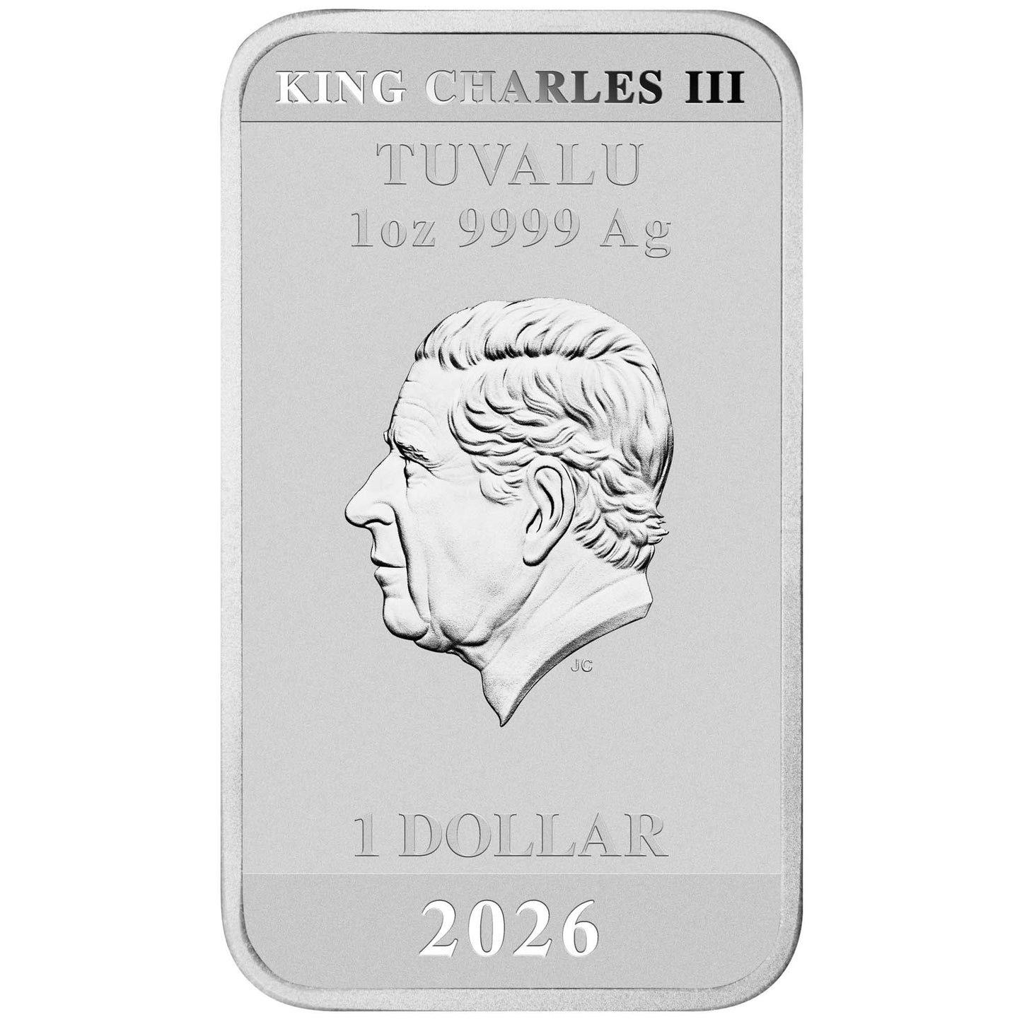 Tuvalu Stranger Things Season 5 - 2026 Farbe - 1 oz Silberbarren im Etui