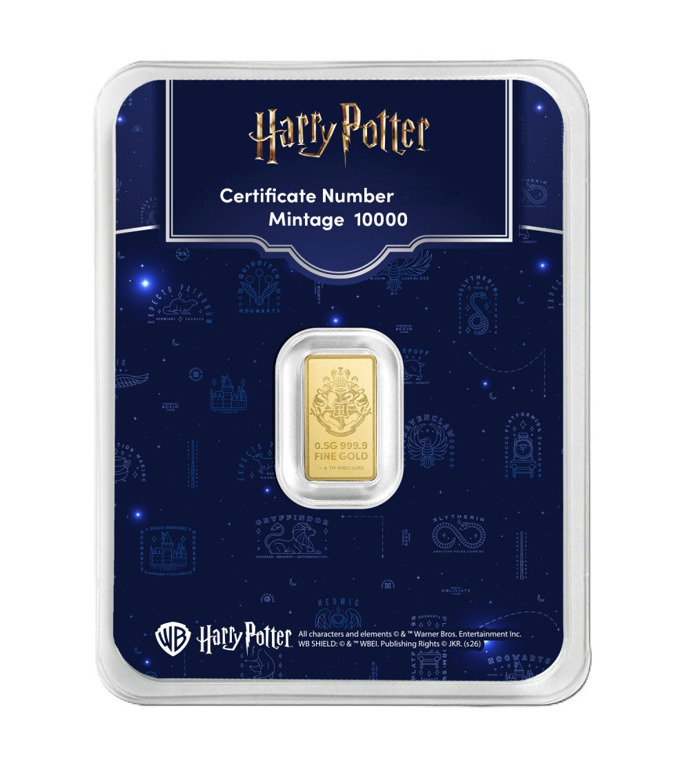 PAMP - Harry Potter 25th Anniversary - 0,5 Gramm Goldbarren 999.9 Gold im Blister PL**