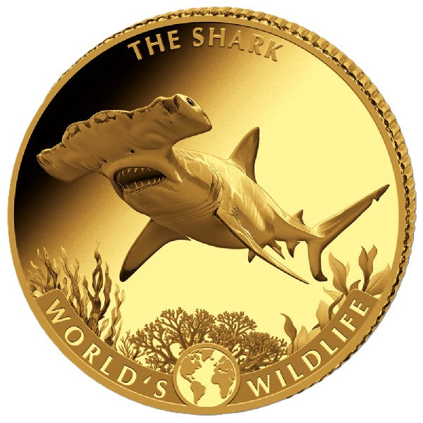 World's Wildlife - Shark Hai 2026 0,5 Gramm Goldmünze PP**