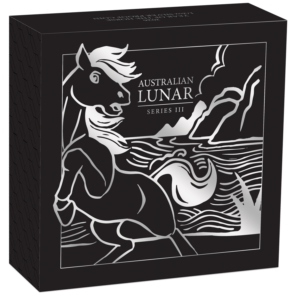 Lunar III Jahr des Pferdes 2026 1/2 oz Silbermünze PM PP in Box***