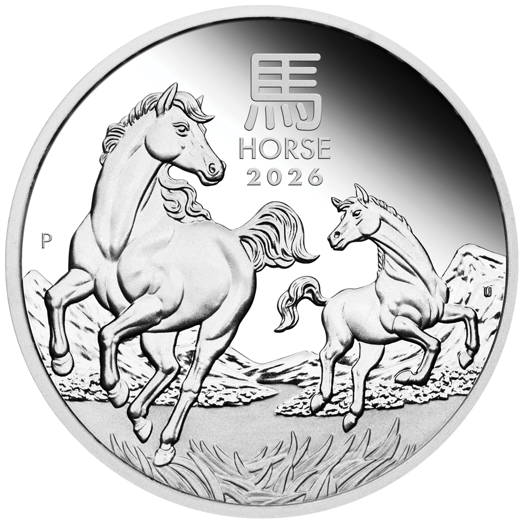 Lunar III Jahr des Pferdes 2026 1/2 oz Silbermünze PM PP in Box***