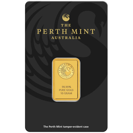 Goldbarren 10 Gramm Perth Mint Känguru Australien 999.9 in Blister Gold Barren**