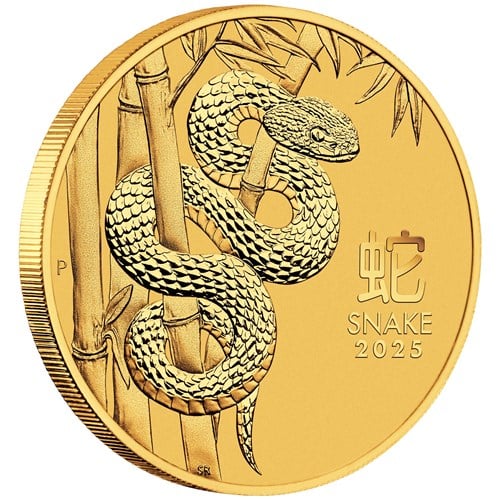 Lunar III Schlange, 1/10 Oz Goldmünze, 2025**