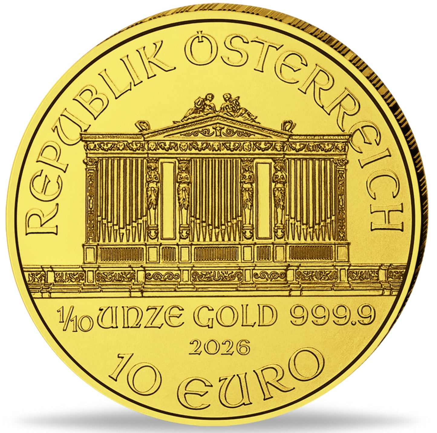 Wiener Philharmoniker 1/10 oz Goldmünze 2026**