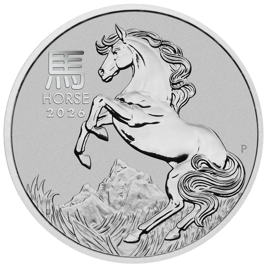 Lunar III Jahr des Pferdes 2026 1/10 oz Platinmünze PM