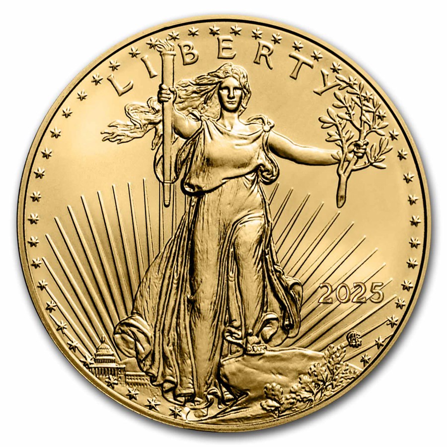 USA American Eagle 2025 1/10 oz Goldmünze - Typ 2**