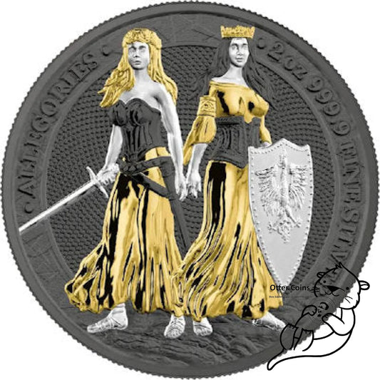 Germania 2023 2oz Silbermünze Polonia&Germania WMF Edition