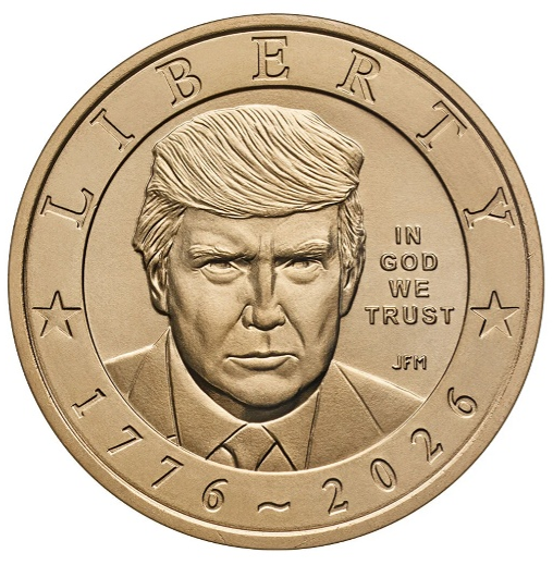 Donald Trump - 2026 – 1-Dollar-Gedenkmünze zum 250-jährigen Jubiläum der USA BU