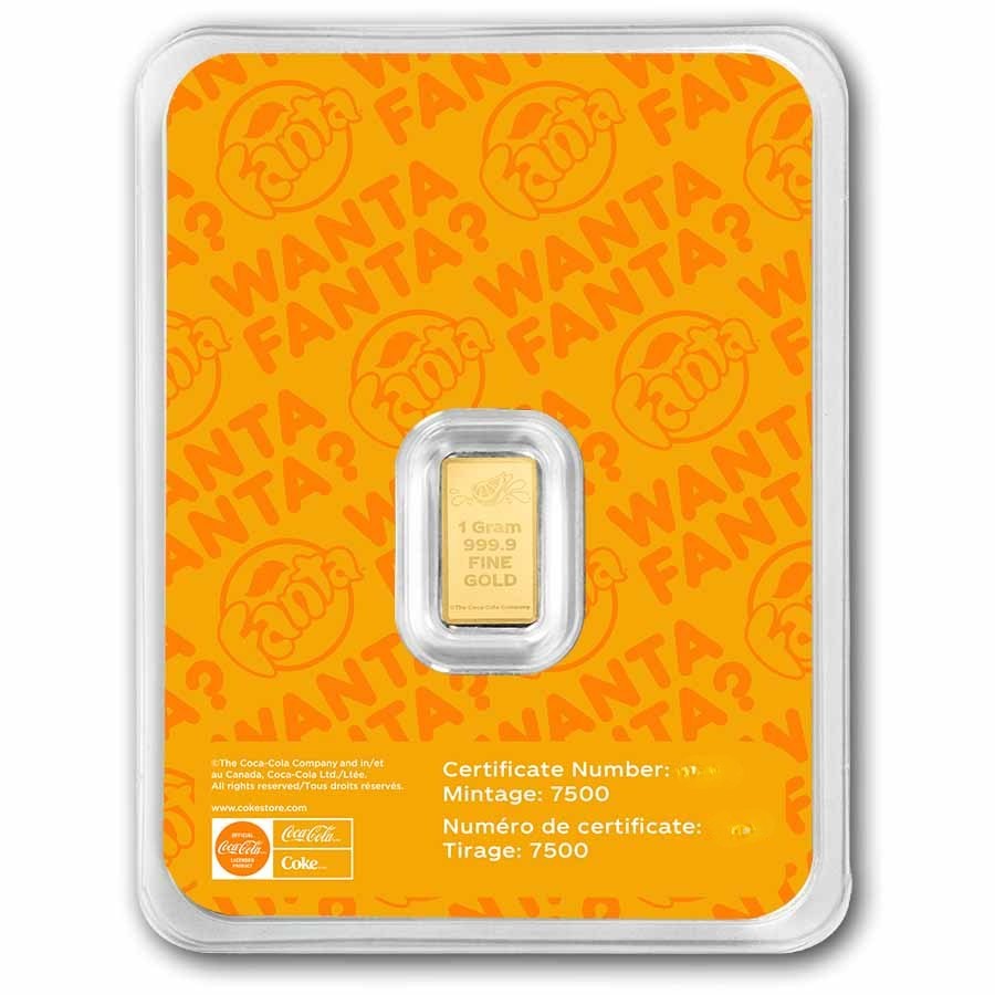 Fanta®  - 65th Anniversary - PAMP - 1 Gramm Goldbarren**