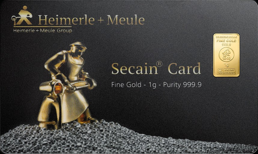 Heimerle + Meule 1 Gramm Secain Card Goldbarren**