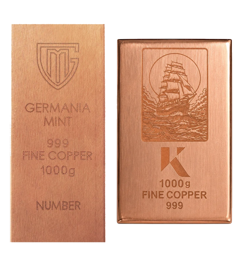 2x1kg Kupferbarren Bundle