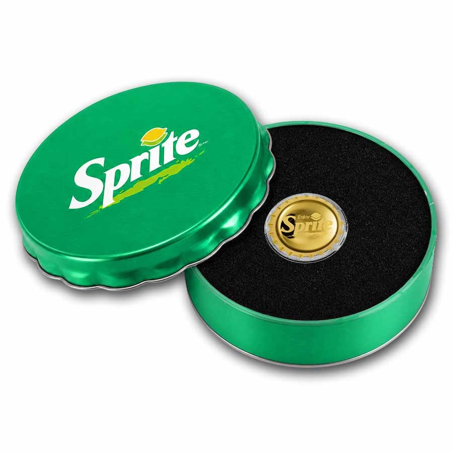 Sprite®  - 65th Anniversary - Bottle Cap - PAMP - 1,2 Gramm Goldmünze**