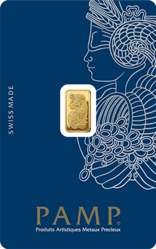 PAMP Suisse Fortuna 1 Gramm Goldbarren 999 Gold im Blister**
