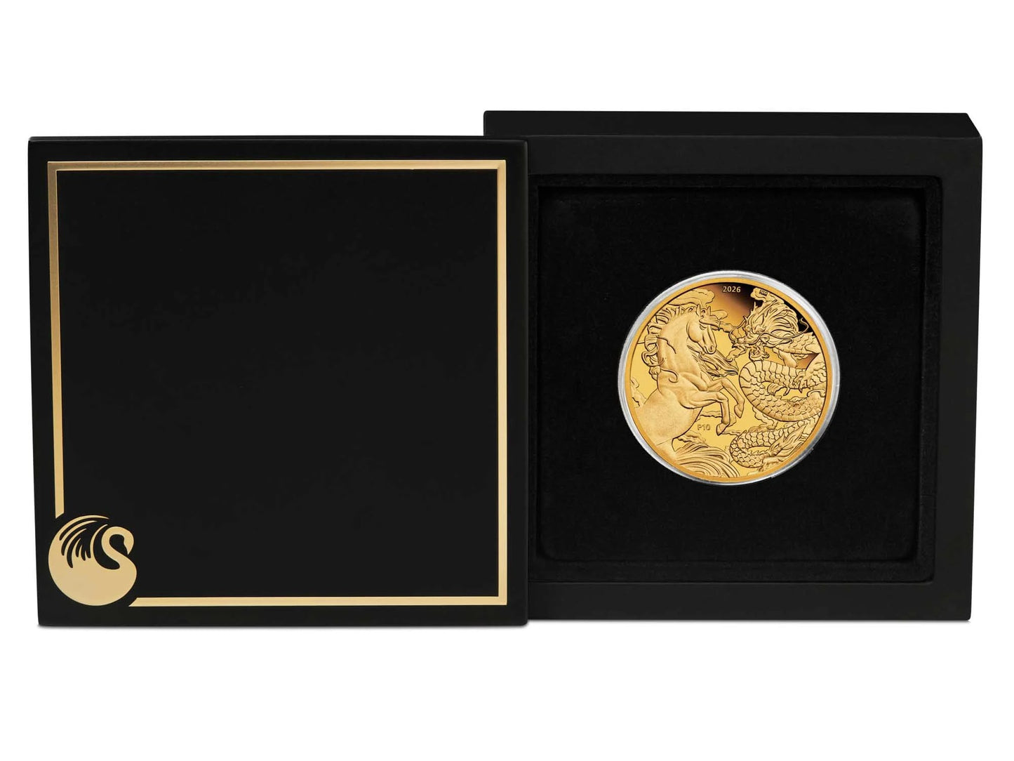 Chinese Myths and Legends - Dragon and Horse 2026 1 oz Goldmünze PP**