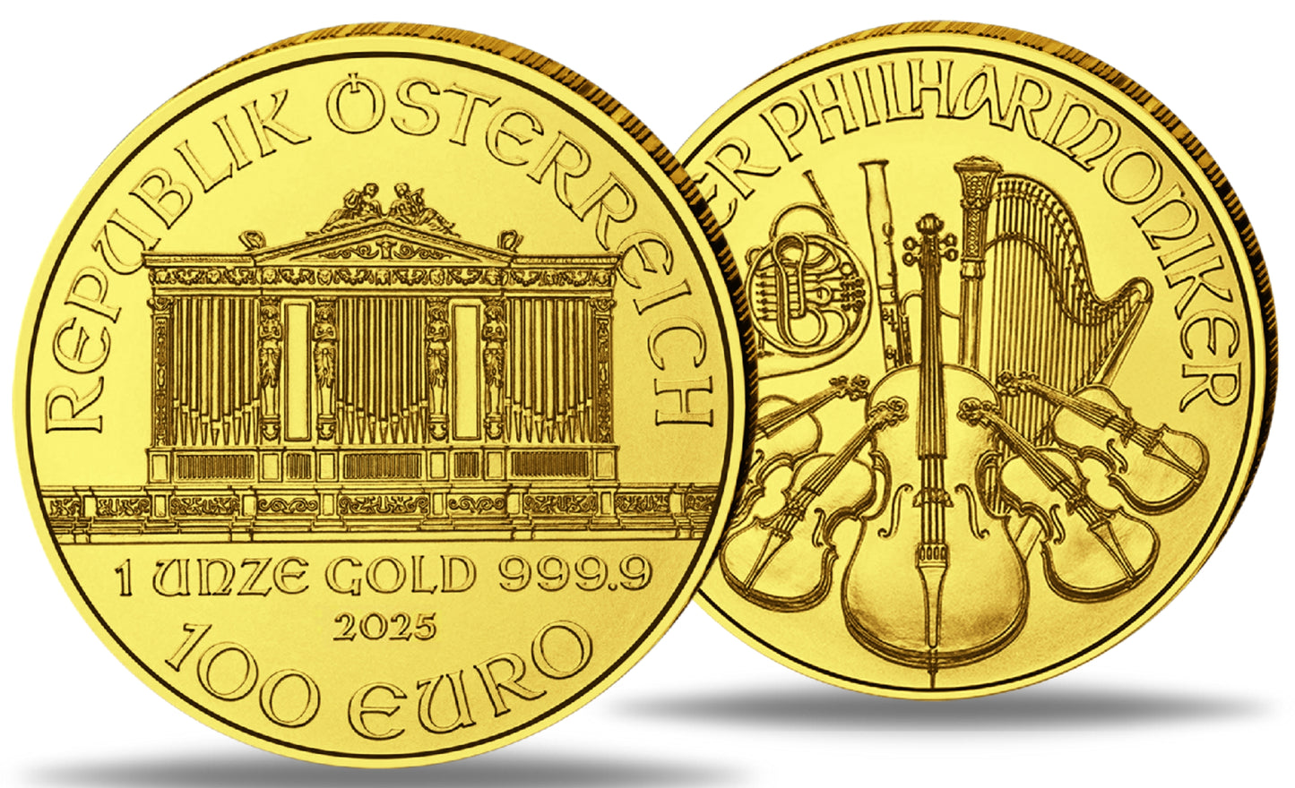 Wiener Philharmoniker 1 oz Goldmünze 2025**